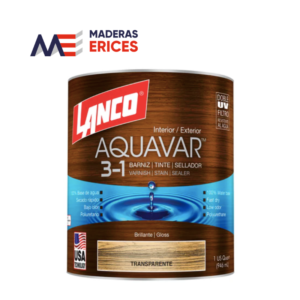 BARNIZ AQUAVAR TRANSPARENTE 1/4 GL