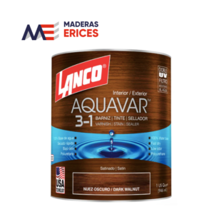 BARNIZ AQUAVAR NUEZ OSCURO 1/4 GL